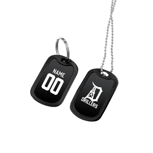 Oil Springs Drillers Custom Dog Tag