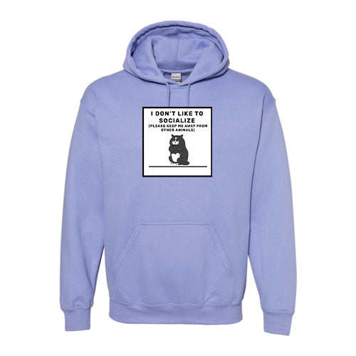 Anti-Social Cotton Hooded Sweatshirt