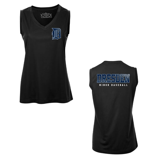 Dresden Minor Baseball Ladies' Pro Team Sleeveless V-Neck Tee