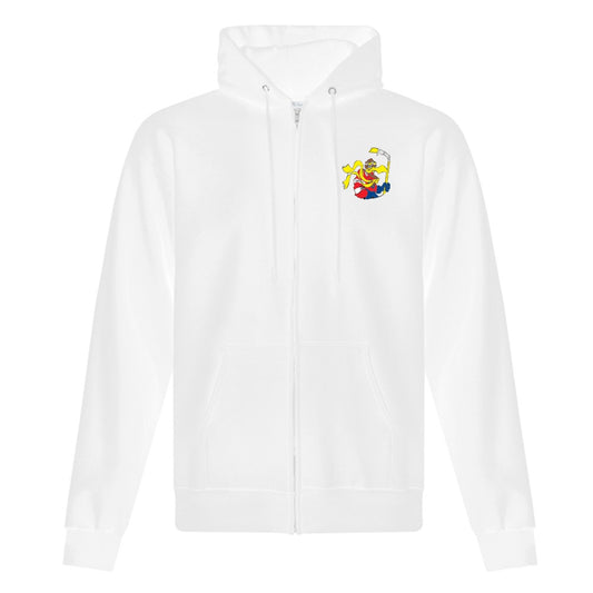 Petrolia Flyers Adult Fleece Full Zip Hooded Sweatshirt