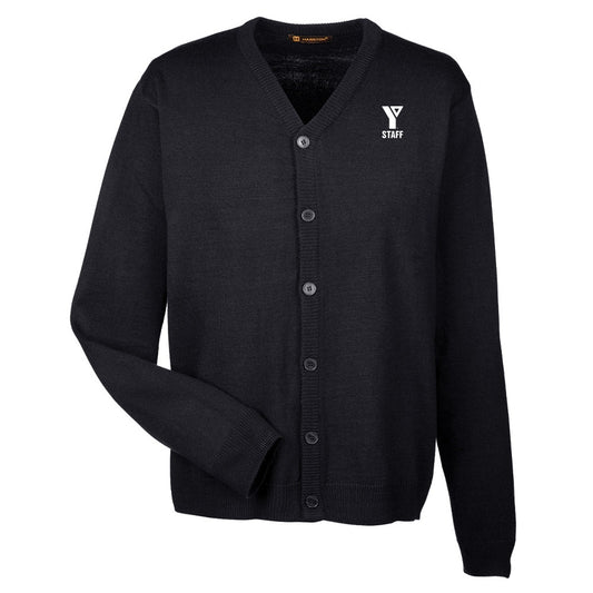 YMCA Staff Adult Pilbloc™ V-Neck Button Cardigan Sweater