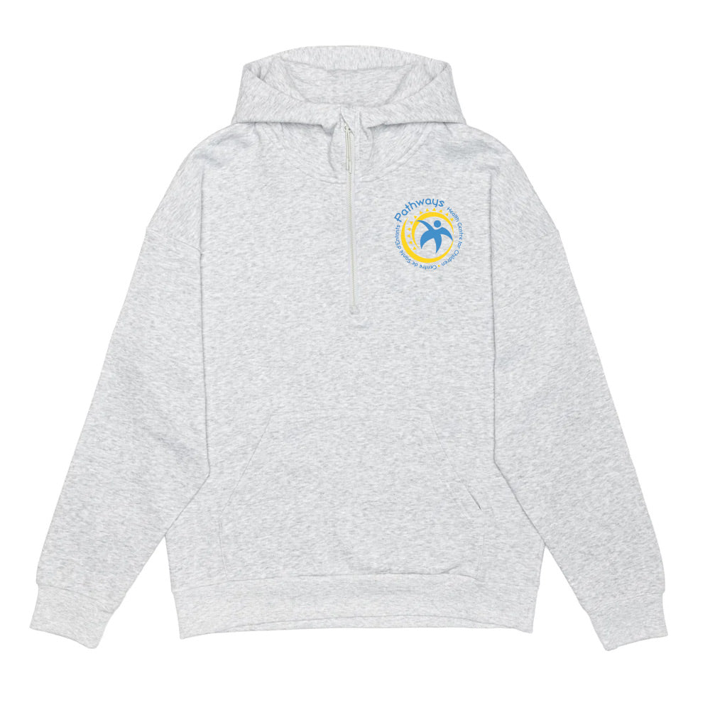 Pathways Adult Drop Shoulder 1/2 Zip Hoodie