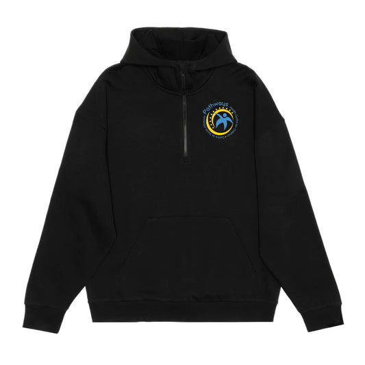 Pathways Adult Drop Shoulder 1/2 Zip Hoodie