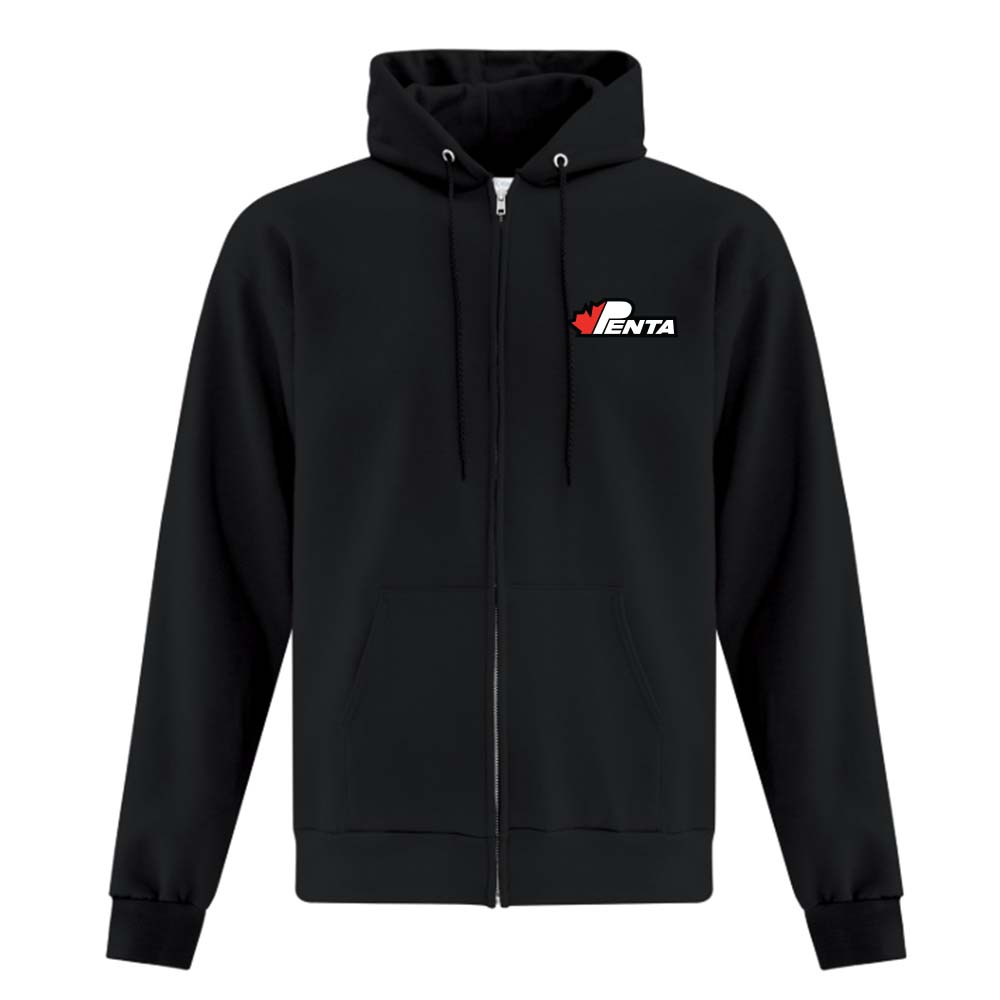 Penta Adult Fleece Full Zip Hooded Sweatshirt