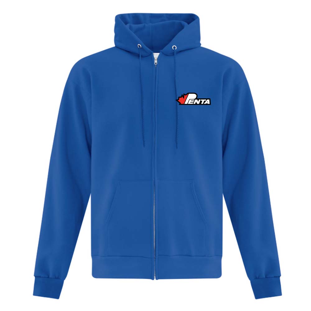 Penta Adult Fleece Full Zip Hooded Sweatshirt