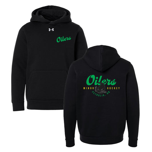 Petrolia Minor Hockey Youth Under Armour Team Icon Fleece Hooded Sweatshirt