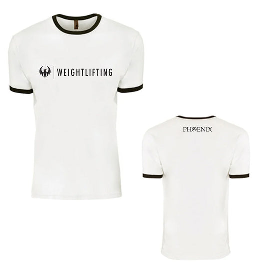Phoenix Weightlifting Adult Next Level Apparel Unisex Ringer T-Shirt