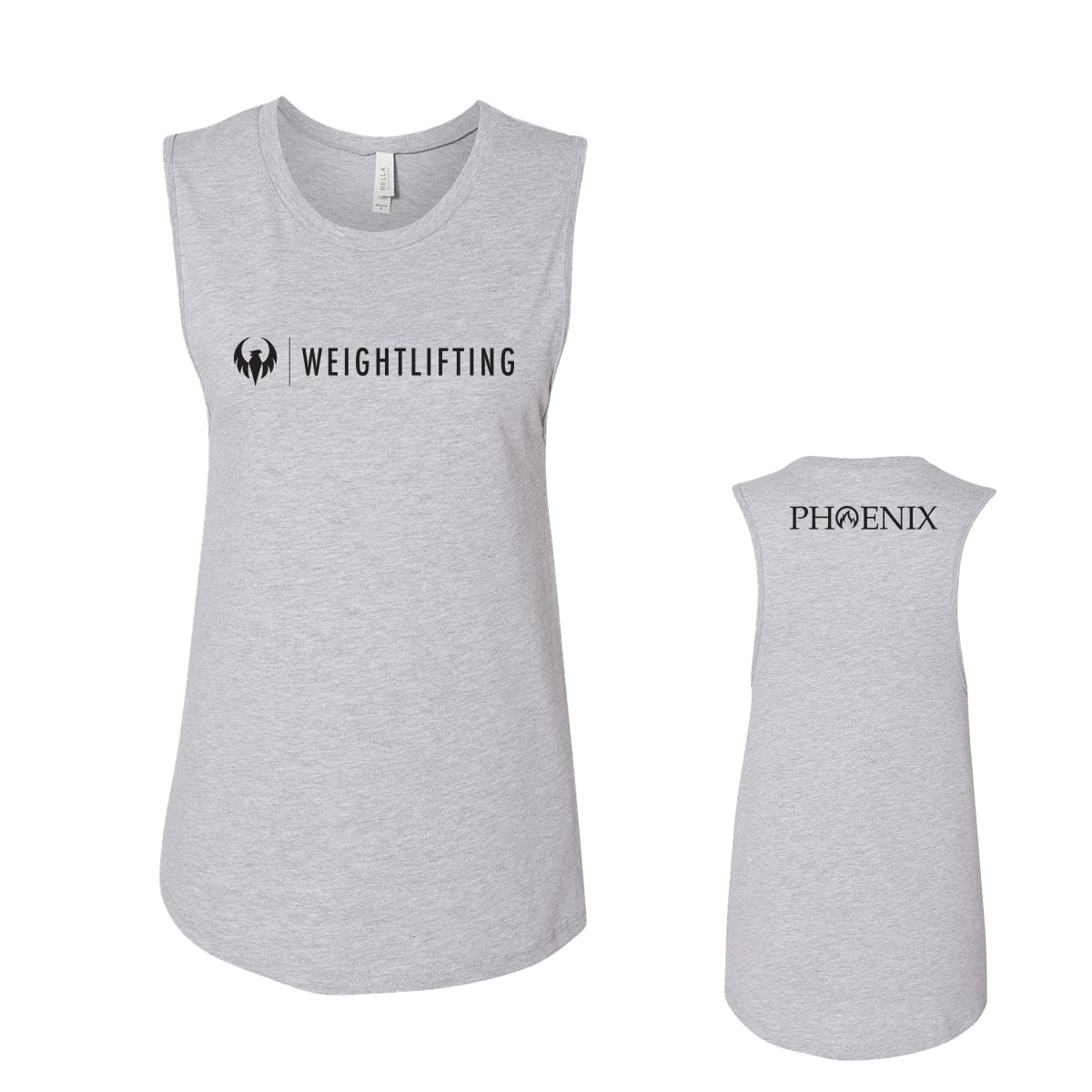 Phoenix Weightlifting Ladies' Bella + Canvas Jersey Muscle Tank