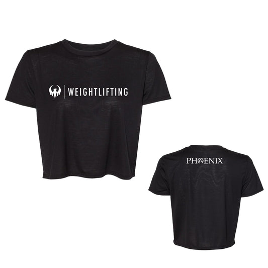 Phoenix Weightlifting Ladies' Bella + Canvas Flowy Cropped T-Shirt