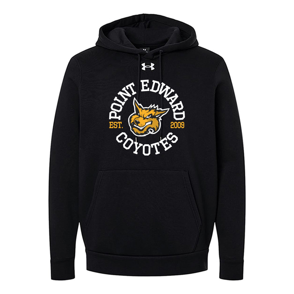 Point Edward Coyotes Adult Under Armour Team Icon Fleece Hooded Sweatshirt
