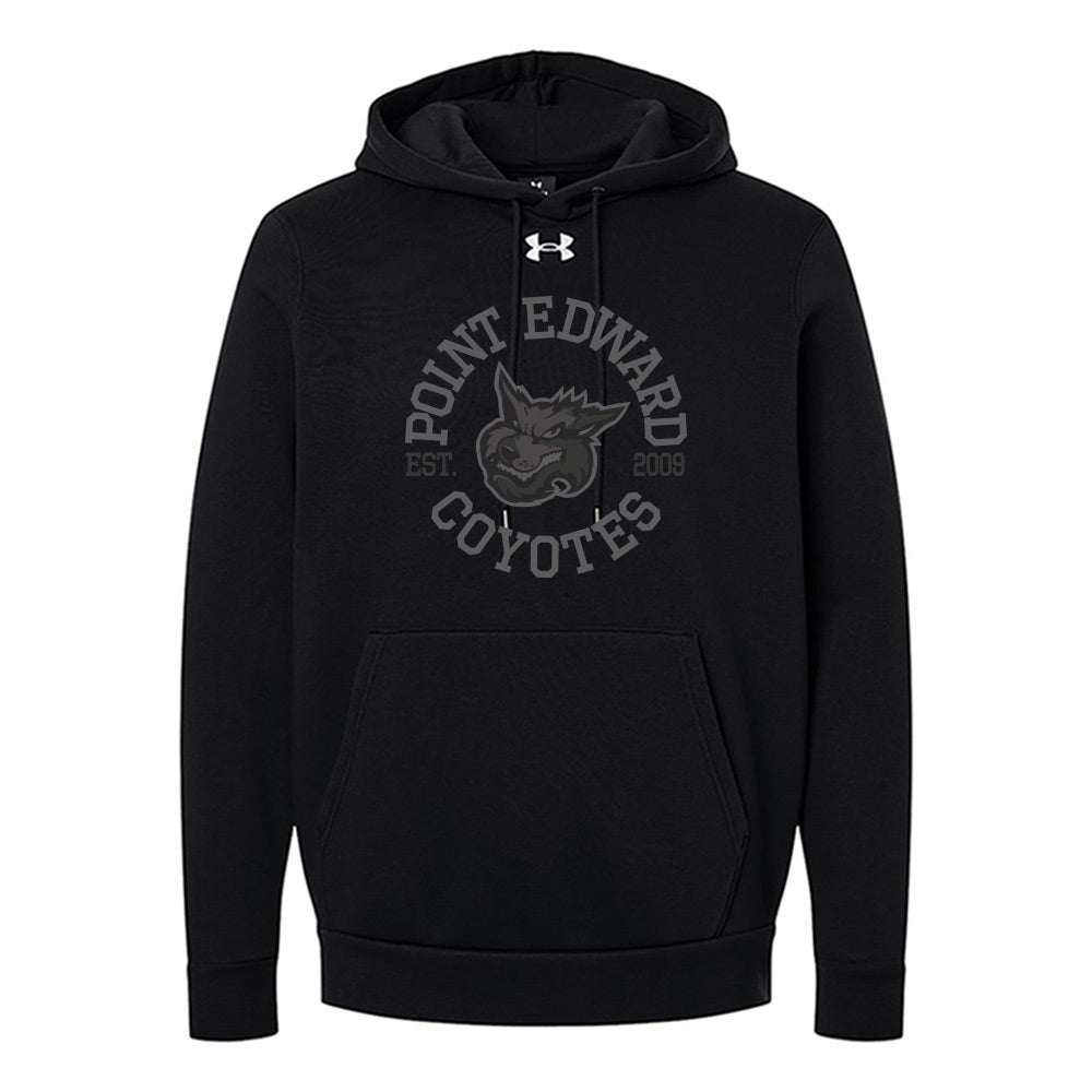 Point Edward Coyotes Adult Under Armour Team Icon Fleece Hooded Sweatshirt