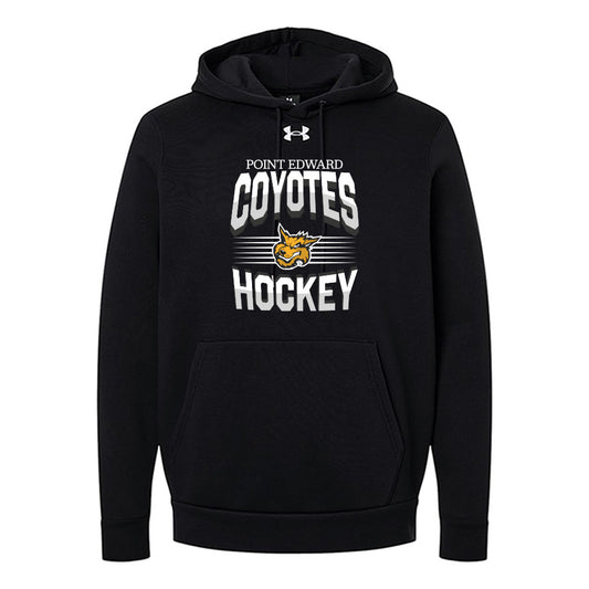 Point Edward Coyotes Adult Under Armour Team Icon Fleece Hooded Sweatshirt