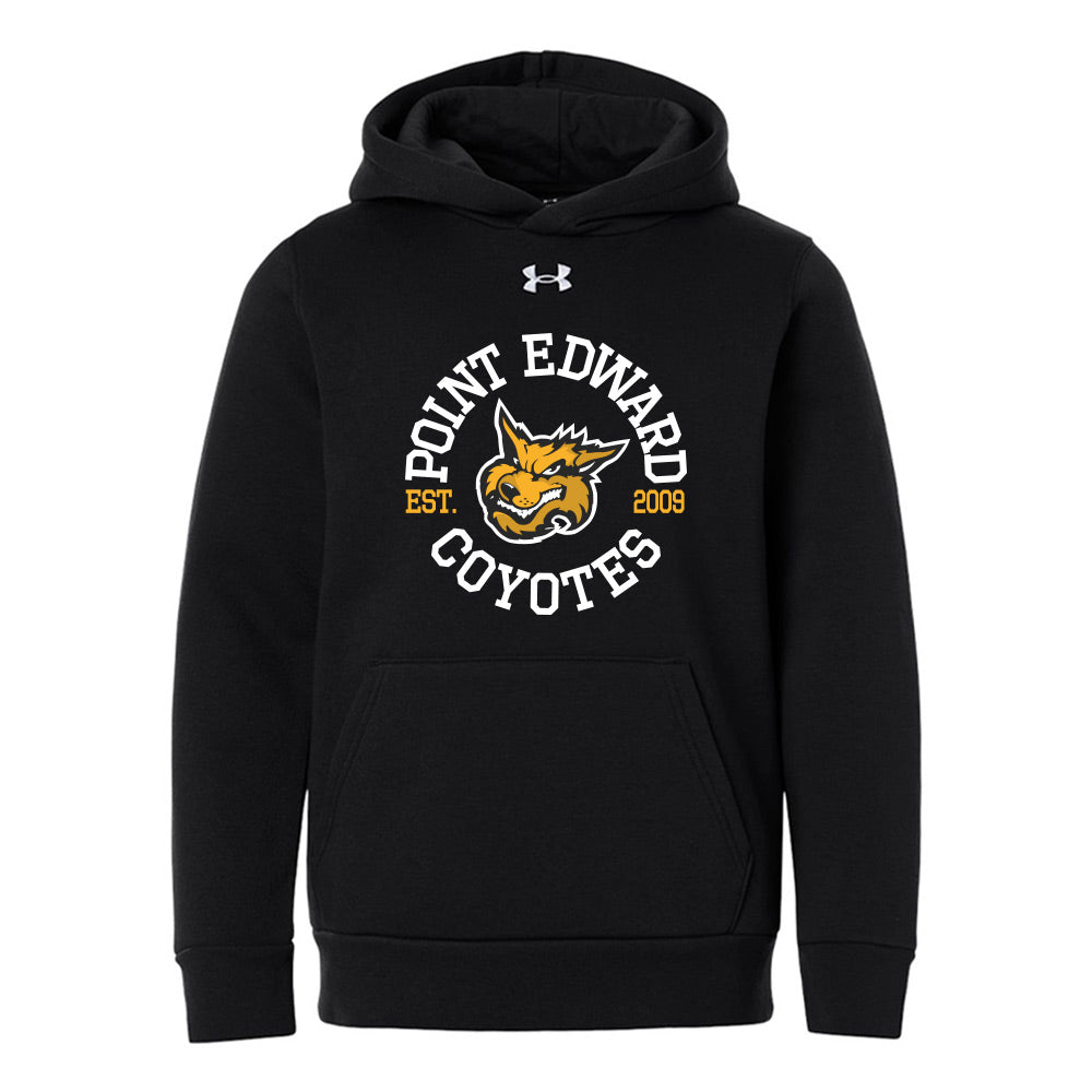 Point Edward Coyotes Youth Under Armour Team Icon Fleece Hooded Sweatshirt