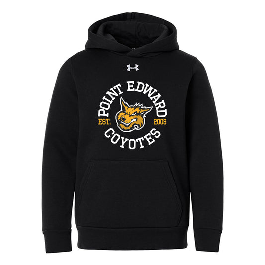Point Edward Coyotes Youth Under Armour Team Icon Fleece Hooded Sweatshirt