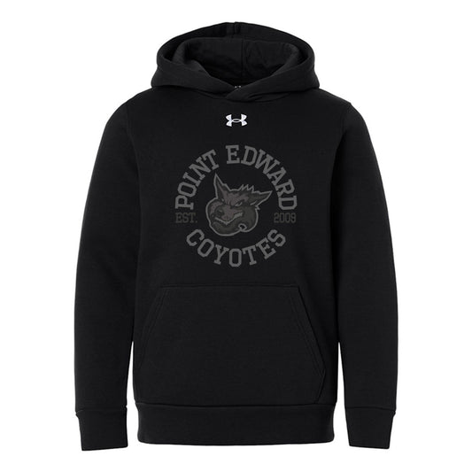 Point Edward Coyotes Youth Under Armour Team Icon Fleece Hooded Sweatshirt