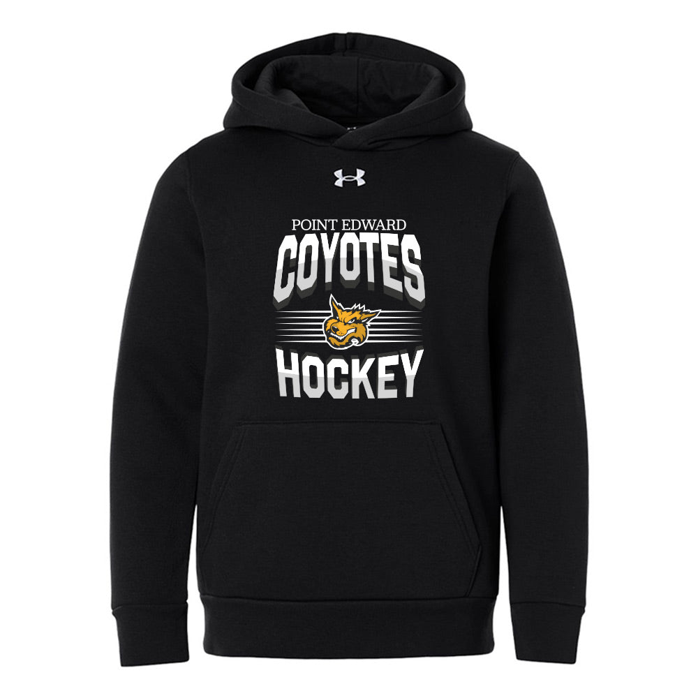 Point Edward Coyotes Youth Under Armour Team Icon Fleece Hooded Sweatshirt