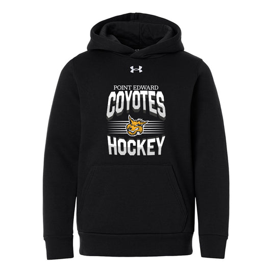Point Edward Coyotes Youth Under Armour Team Icon Fleece Hooded Sweatshirt