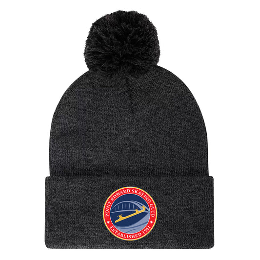 Point Edward Skating Everyday Pom Pom Cuff Toque