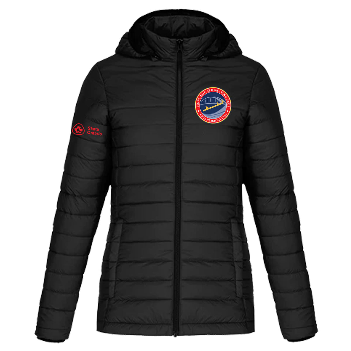 Point Edward Skating Ladies' Puffy Jacket w/ Detachable Hood
