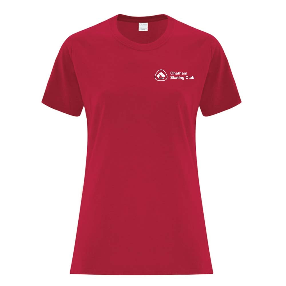 Chatham Skating Club Ladies' Cotton T-Shirt