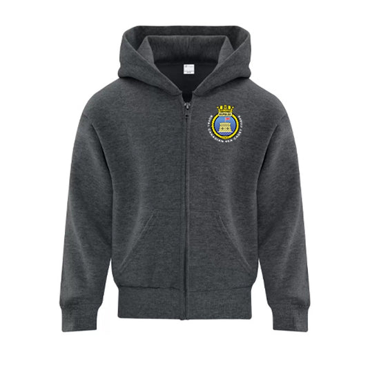 Sarnia Sea Cadets Youth Everyday Fleece Full Zip Hooded Sweatshirt