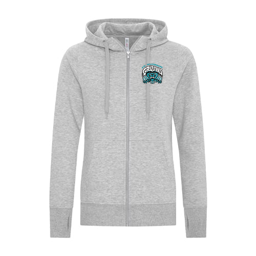 PE McGibbon Staff Ladies' EsActive Core Full Zip Hooded Sweatshirt