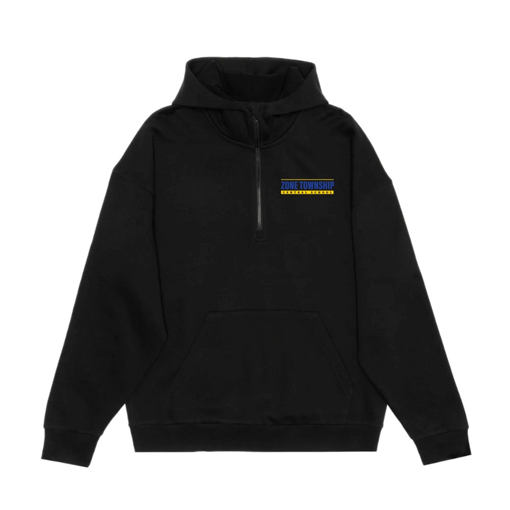 Zone Township Adult Drop Shoulder 1/2 Zip Hoodie