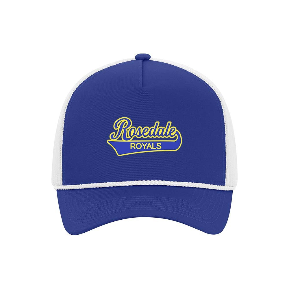 Rosedale Cotton Twill 5-Panel Trucker Rope Cap