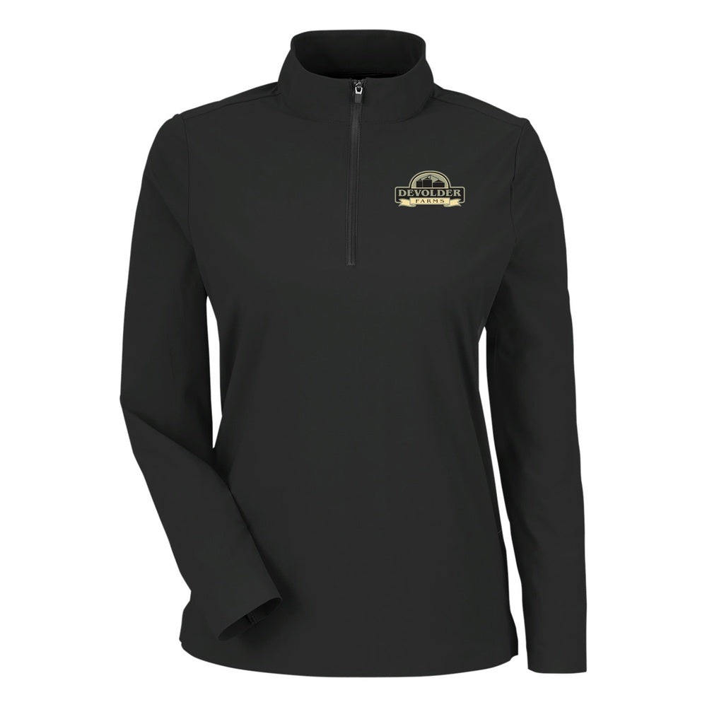Devolder Farms Ladies' Devon & Jones CrownLux Performance® Windsor Welded Quarter-Zip Pullover