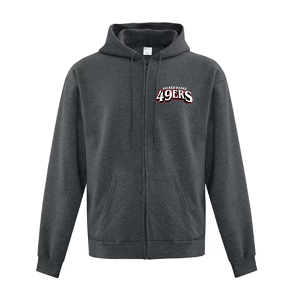 Sacred Heart Adult Everyday Fleece Full Zip Hooded Sweatshirt