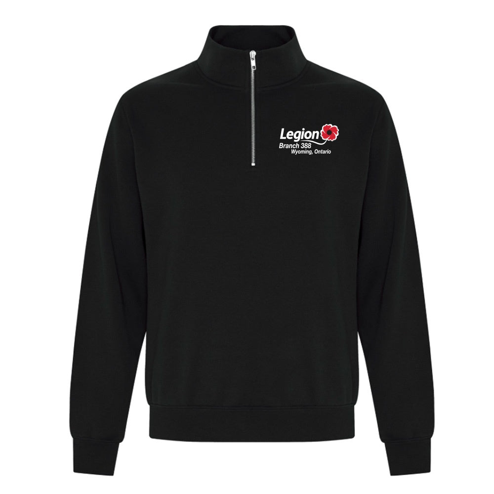 Wyoming Legion Branch 388 Adult Fleece 1/4 Zip Sweatshirt