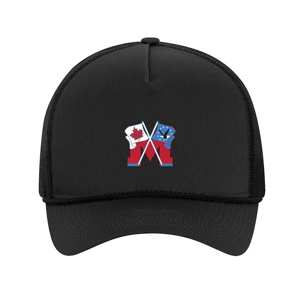 Mooretown Lady Flags Cotton Twill 5-Panel Trucker Rope Cap