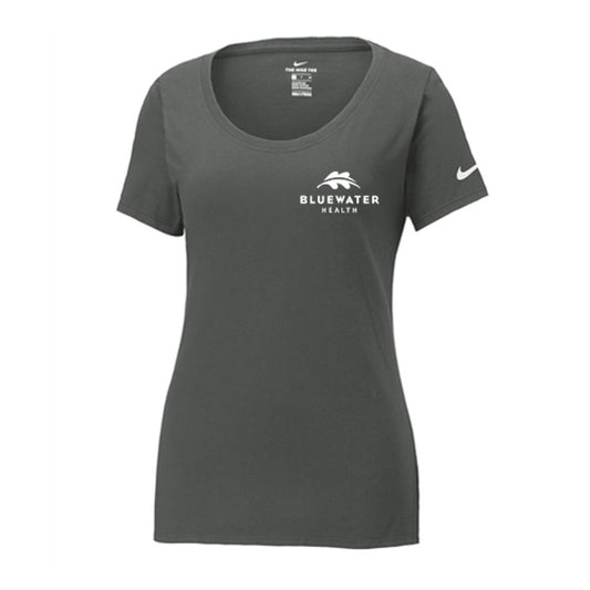 Bluewater Health Ladies' Nike Dri-Fit Cotton/Poly Scoop Neck Tee