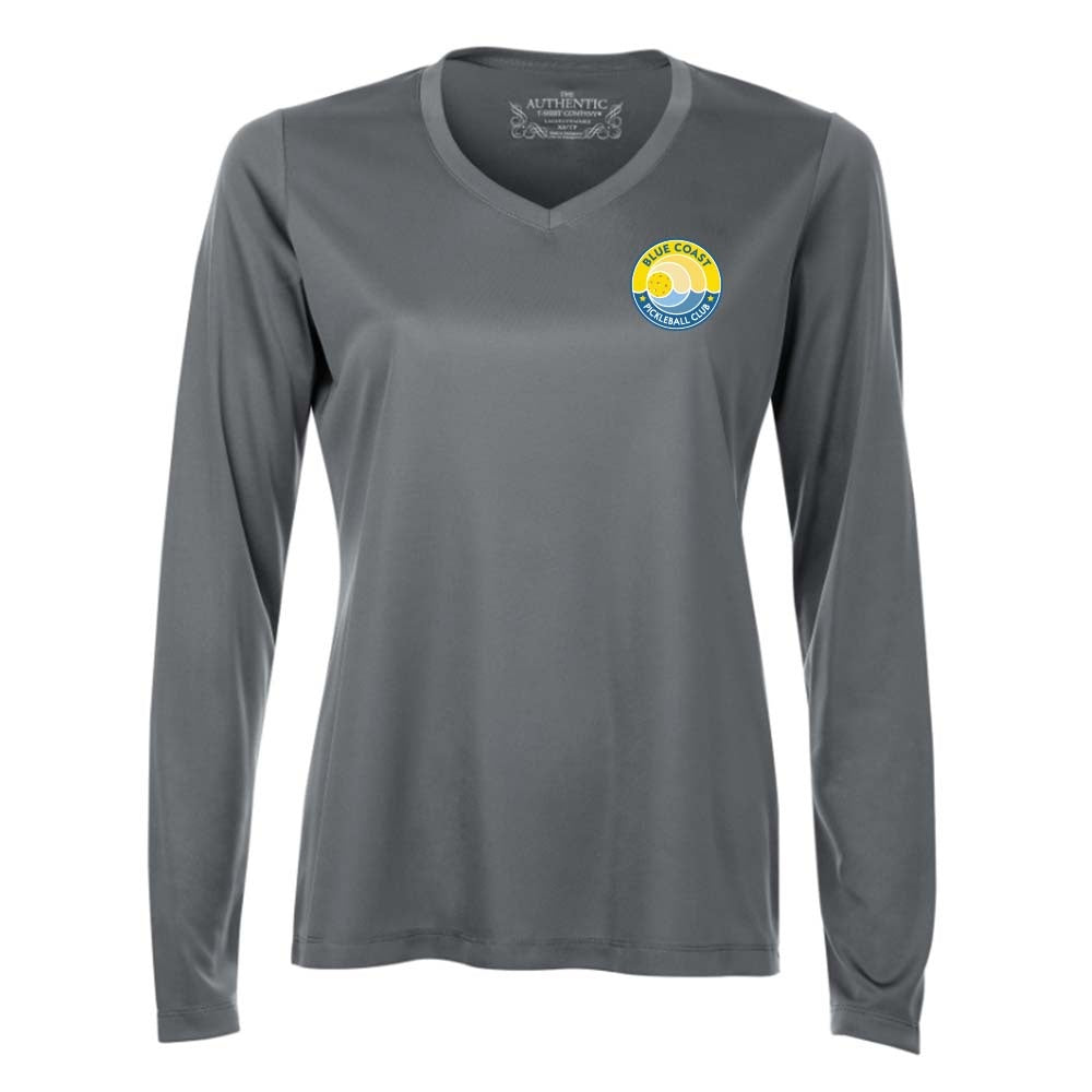 Blue Coast Pickleball Ladies' Pro Team Long Sleeve V-Neck