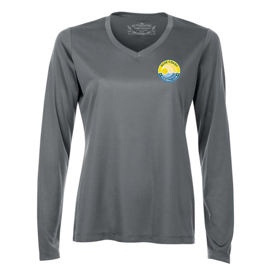 Blue Coast Pickleball Ladies' Pro Team Long Sleeve V-Neck