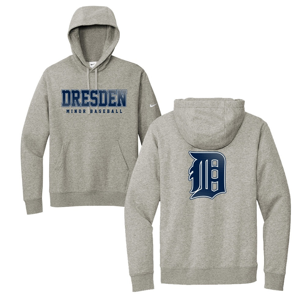 Dresden Minor Baseball Adult Nike Fleece Sleeve Swoosh Pullover Hoodie