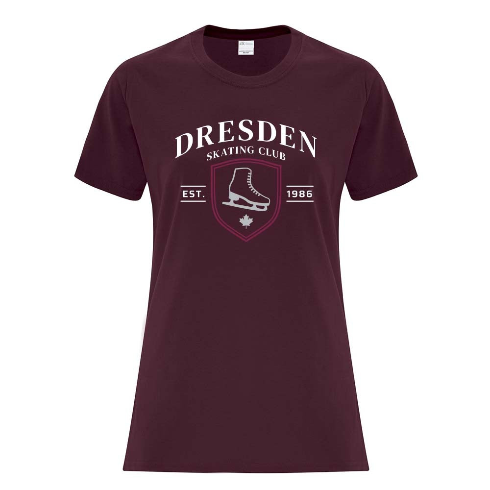Dresden Skating Club Ladies' Cotton T-Shirt