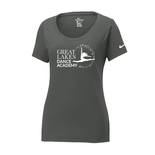 Great Lakes Dance Ladies' Nike Dri-FIT Cotton/Poly Scoop Neck Tee