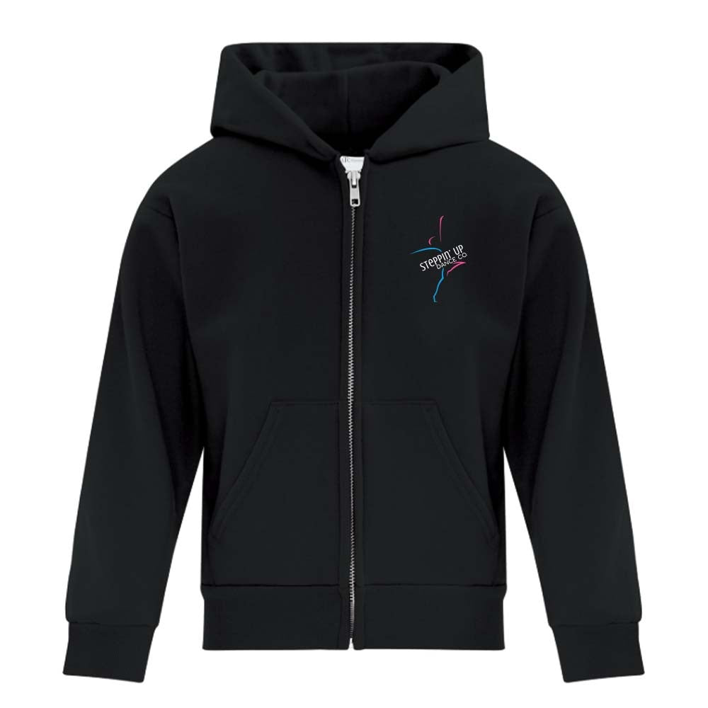 Steppin' Up Dance Youth Fleece Full Zip Hooded Sweatshirt