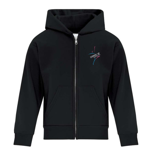 Steppin' Up Dance Youth Fleece Full Zip Hooded Sweatshirt