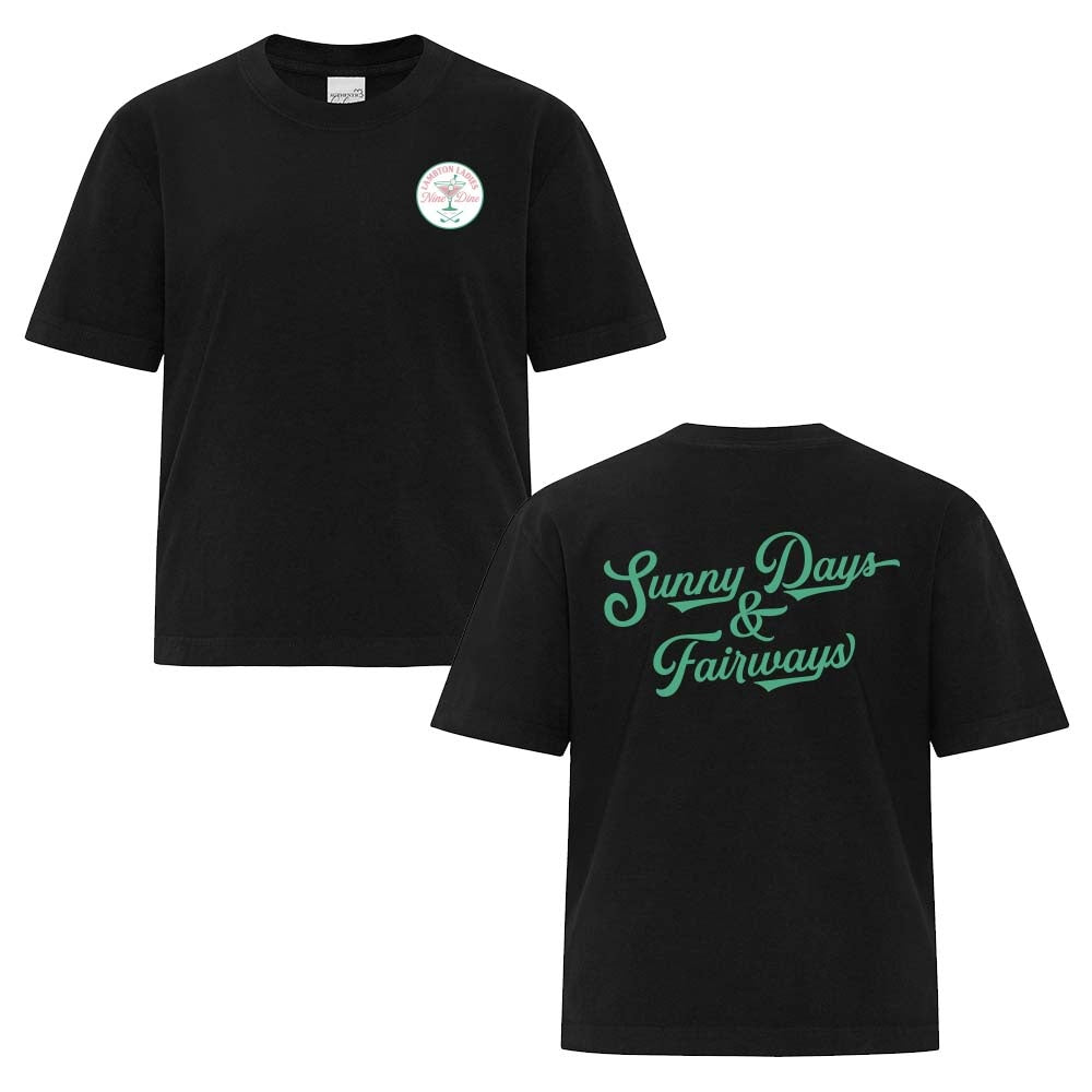 Lambton Ladies 9 & Dine Ladies' Garment-Dyed Heavyweight Boxy T-Shirt