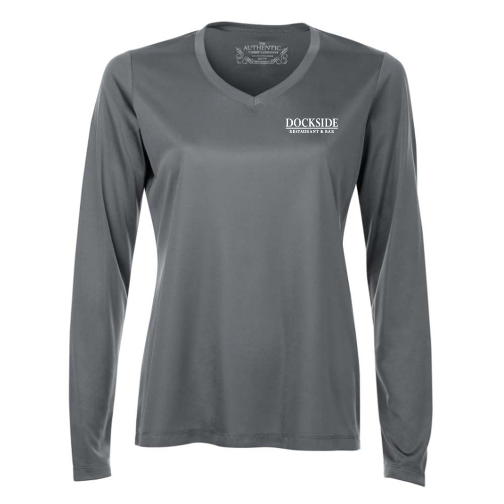 Dockside Ladies' Pro Team Long Sleeve V-Neck