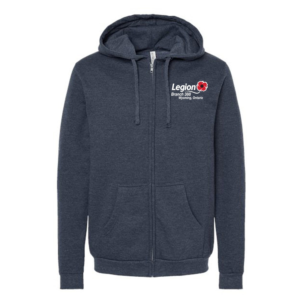 Wyoming Legion Branch 388 Adult Zipper Fleece Hoodie