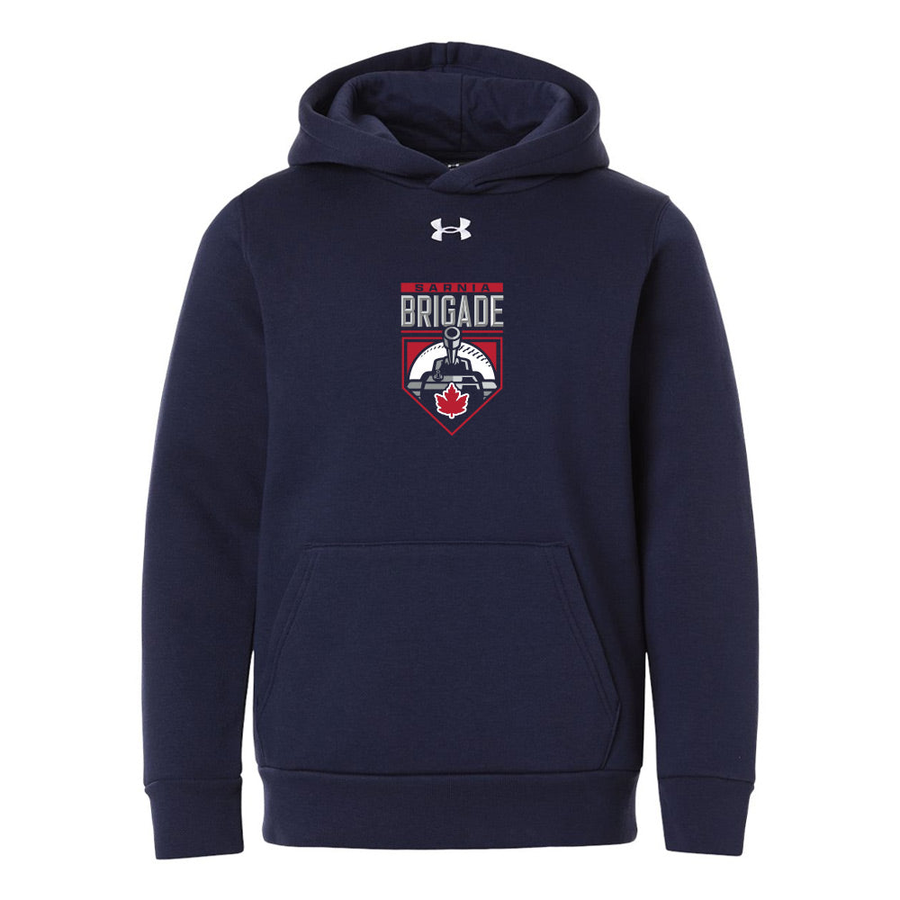 Sarnia Brigade Youth Under Armour Team Icon Fleece Hooded Sweatshirt