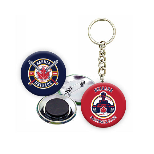 Sarnia Brigade Button, Magnet, Keychain
