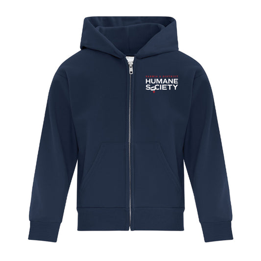 Sarnia Humane Society Youth Everyday Fleece Full Zip Hooded Sweatshirt