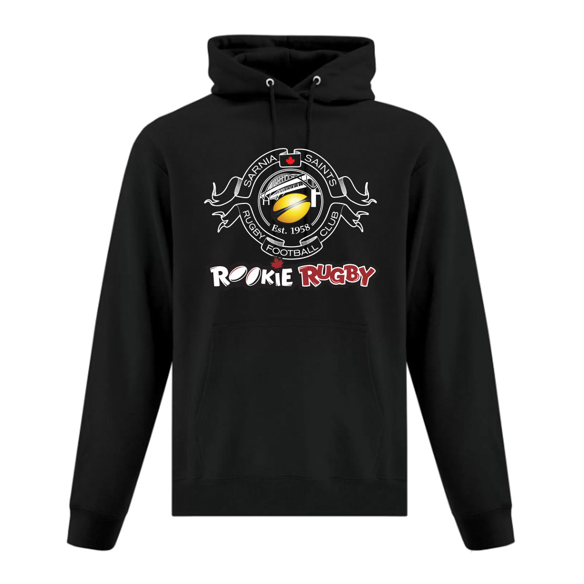 Sarnia Saints Rookie Rugby Adult Everyday Fleece Hooded Sweatshirt