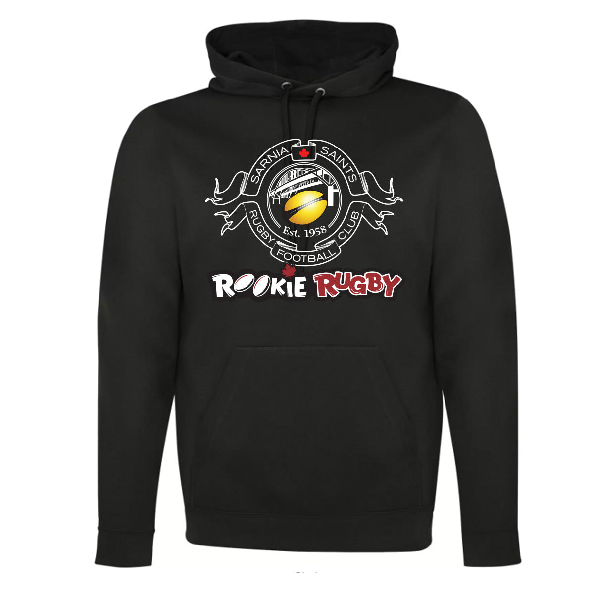 Sarnia Saints Rookie Rugby Adult Game Day Fleece Hooded Sweatshirt