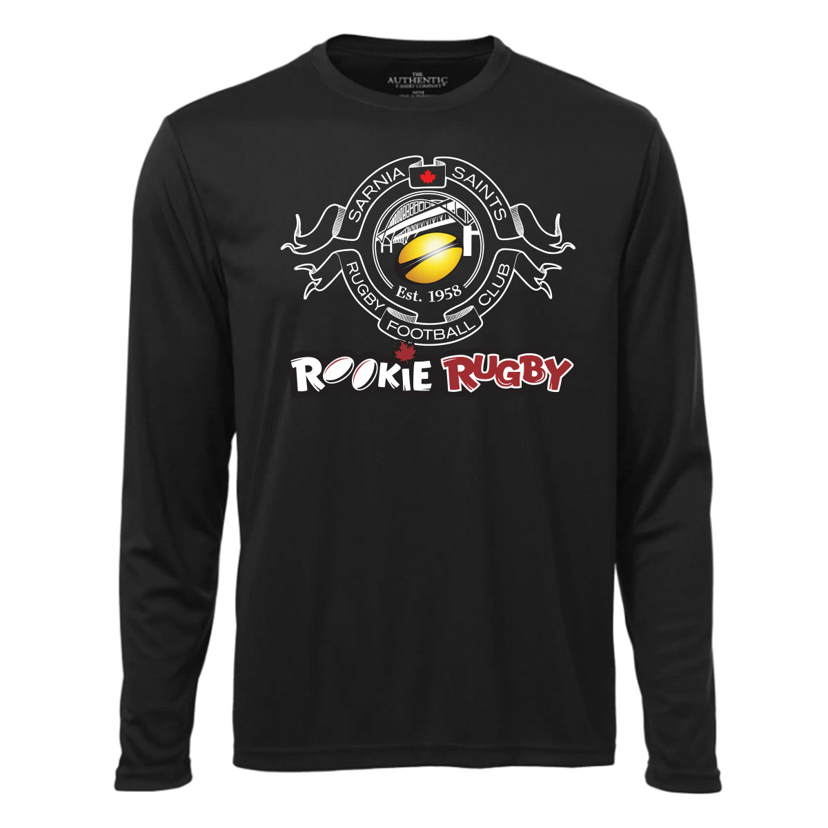 Sarnia Saints Rookie Rugby Youth Pro Team Long Sleeve Tee
