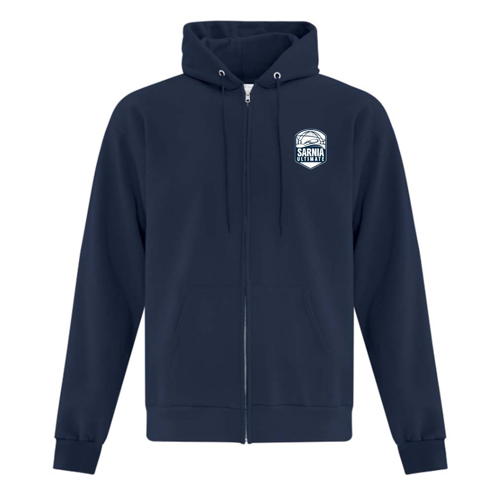 Sarnia Ultimate Adult Fleece Full Zip Hooded Sweatshirt